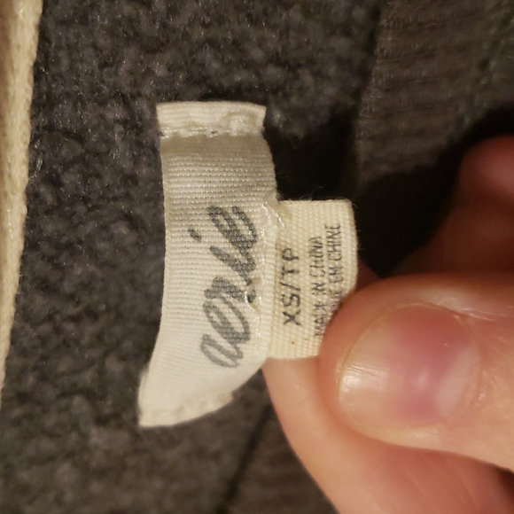 XS Aerie Oversized Lounge Sweater in Dark Gray. - Picture 3 of 6